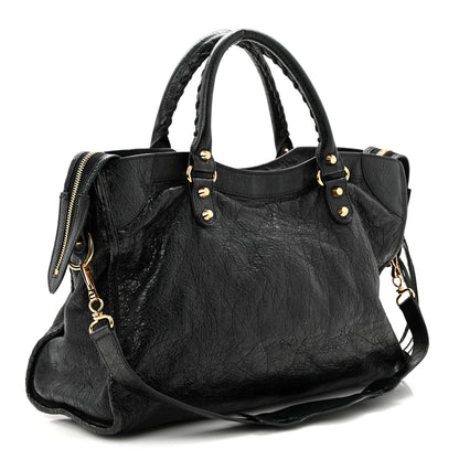 Balenciaga Agneau Classic Gold Hardware City Black 4 of 12
