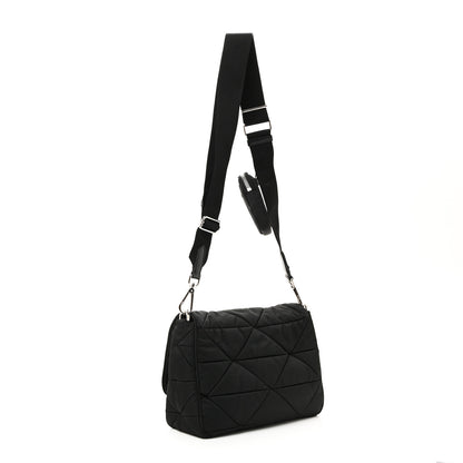 Prada Re-Nylon Quilted Padded Flap Shoulder Bag Black 5 of 11