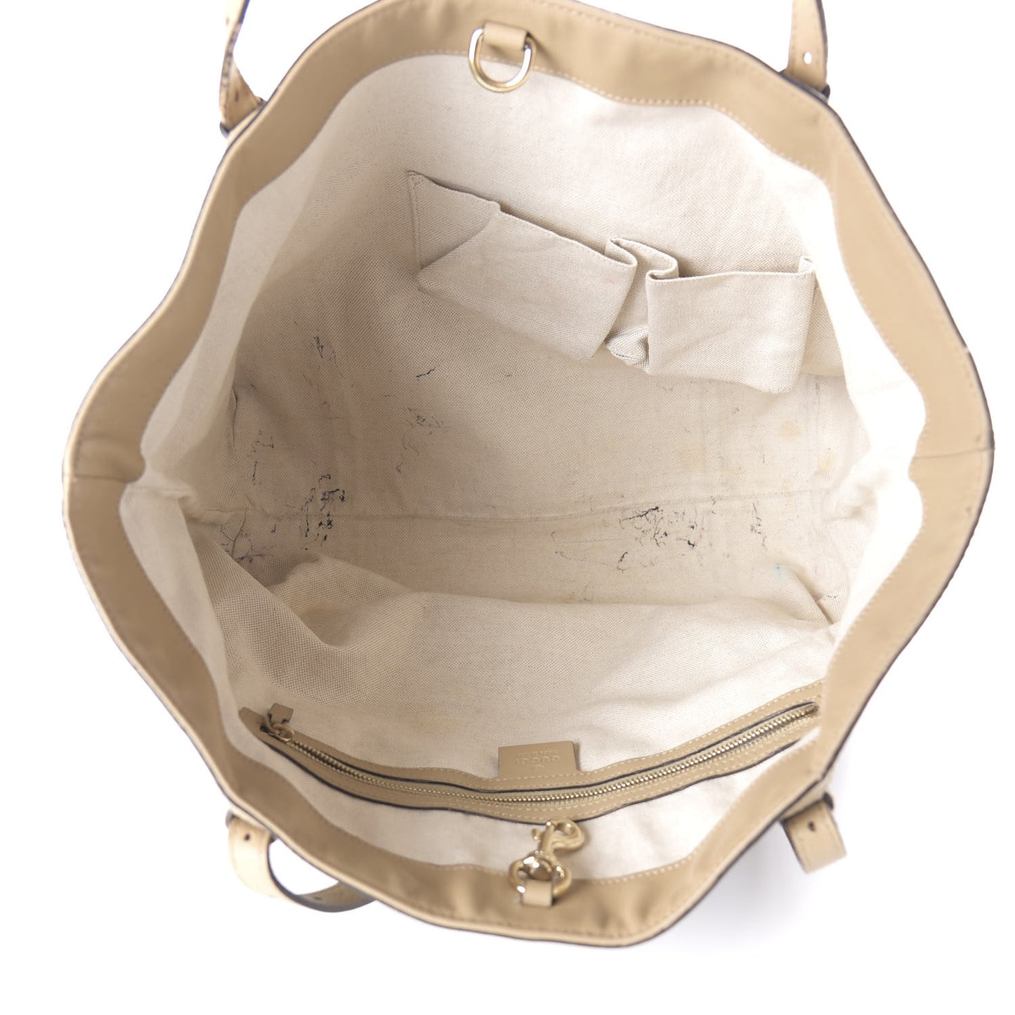 GG Supreme Monogram Medium Nice Tote Beige