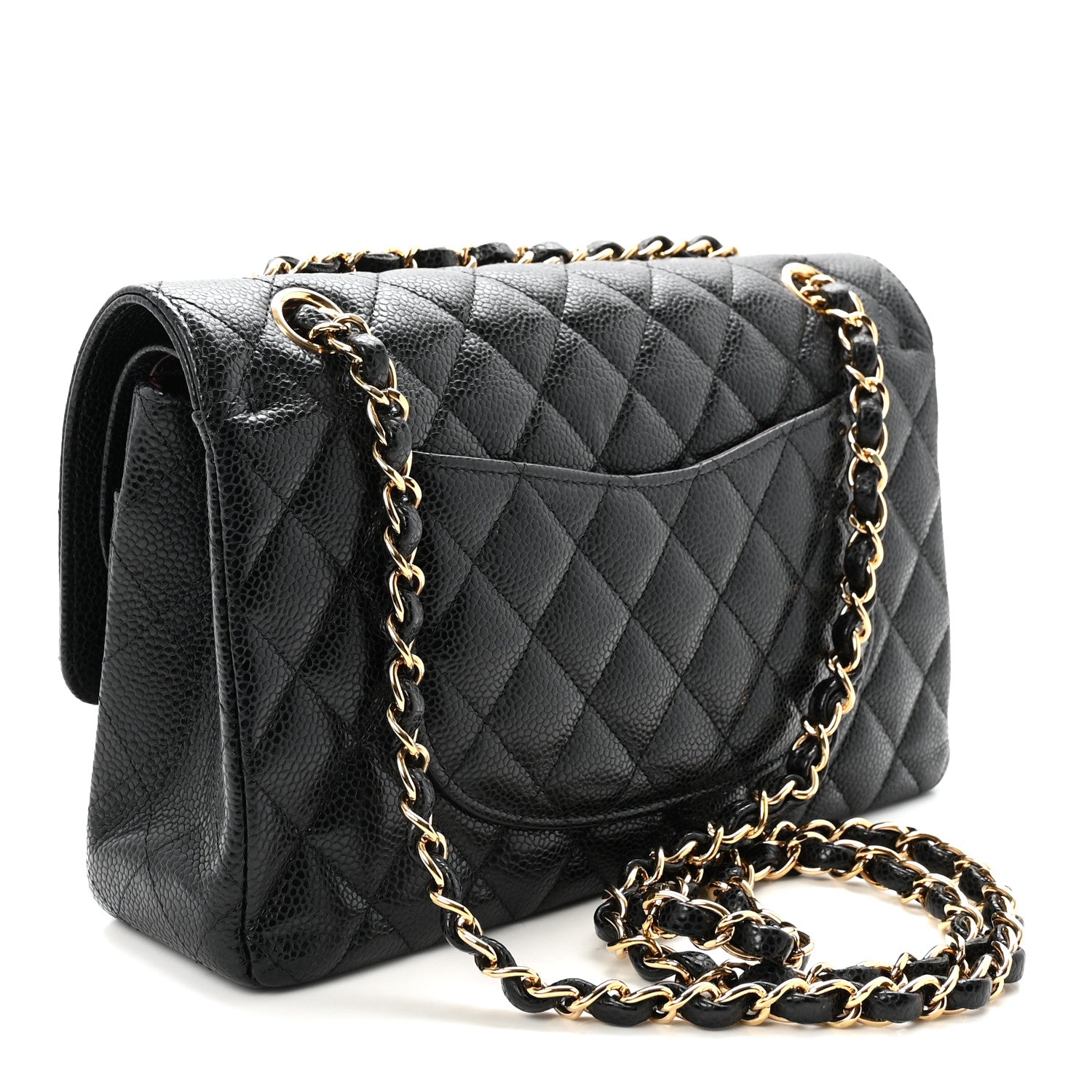 Chanel Caviar Quilted Medium Double Flap Black 3 of 10