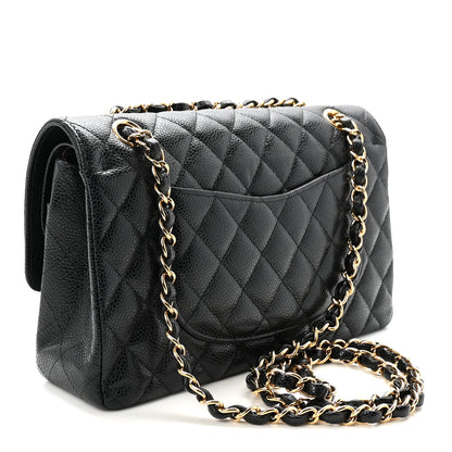 Chanel Caviar Quilted Medium Double Flap Black 3 of 10