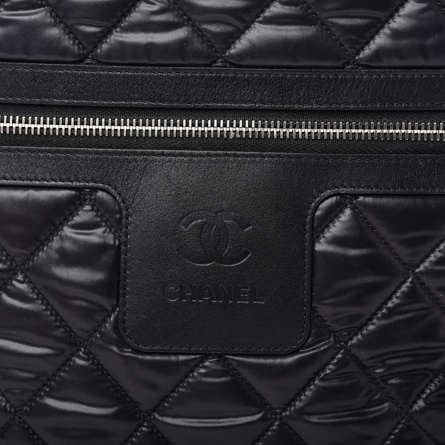 Chanel Nylon Quilted Coco Cocoon Backpack Black 10 of 10