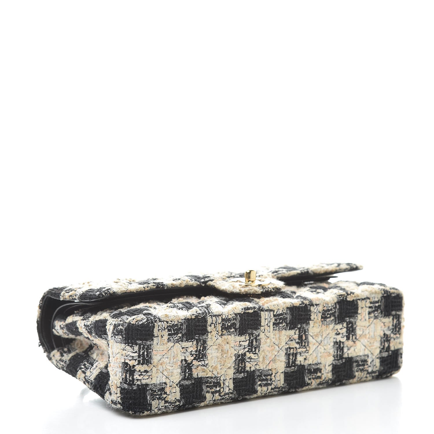 Chanel Tweed Quilted Medium Double Flap Multicolor 4 of 10