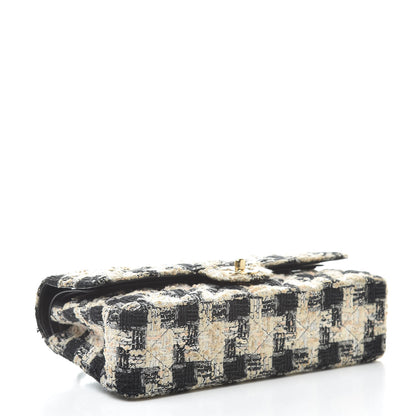 Chanel Tweed Quilted Medium Double Flap Multicolor 4 of 10