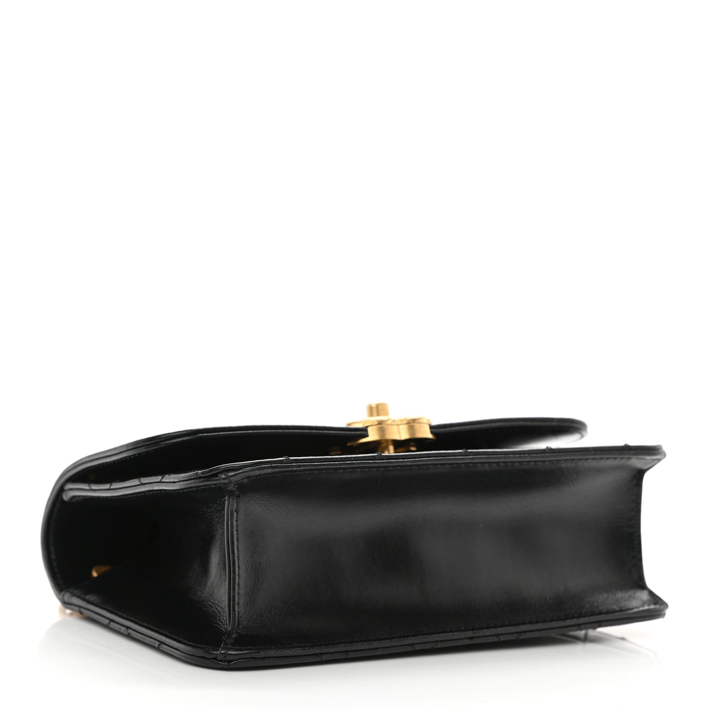 Calfskin Quilted Mini Coco Ring Flap Black