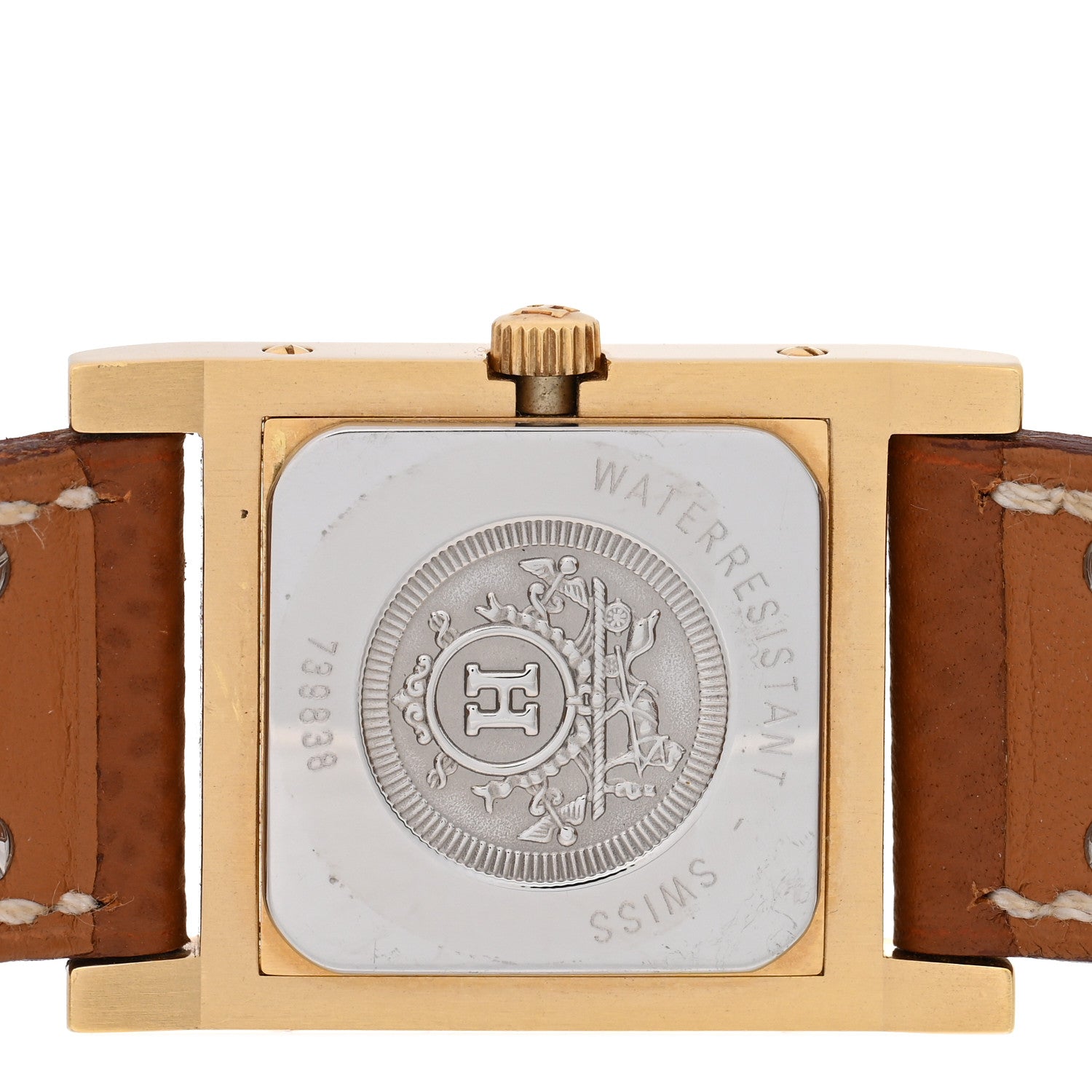 Hermes Stainless Steel Epsom 23mm Medor Quartz Watch Gold Gold 5 of 6