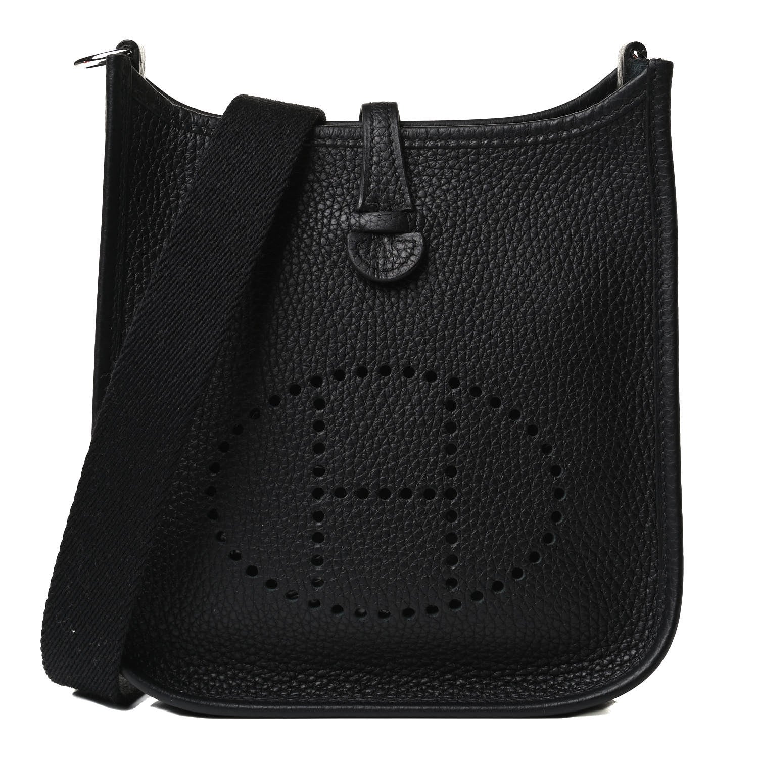 Hermes Taurillon Clemence Evelyne TPM Black 1 of 12