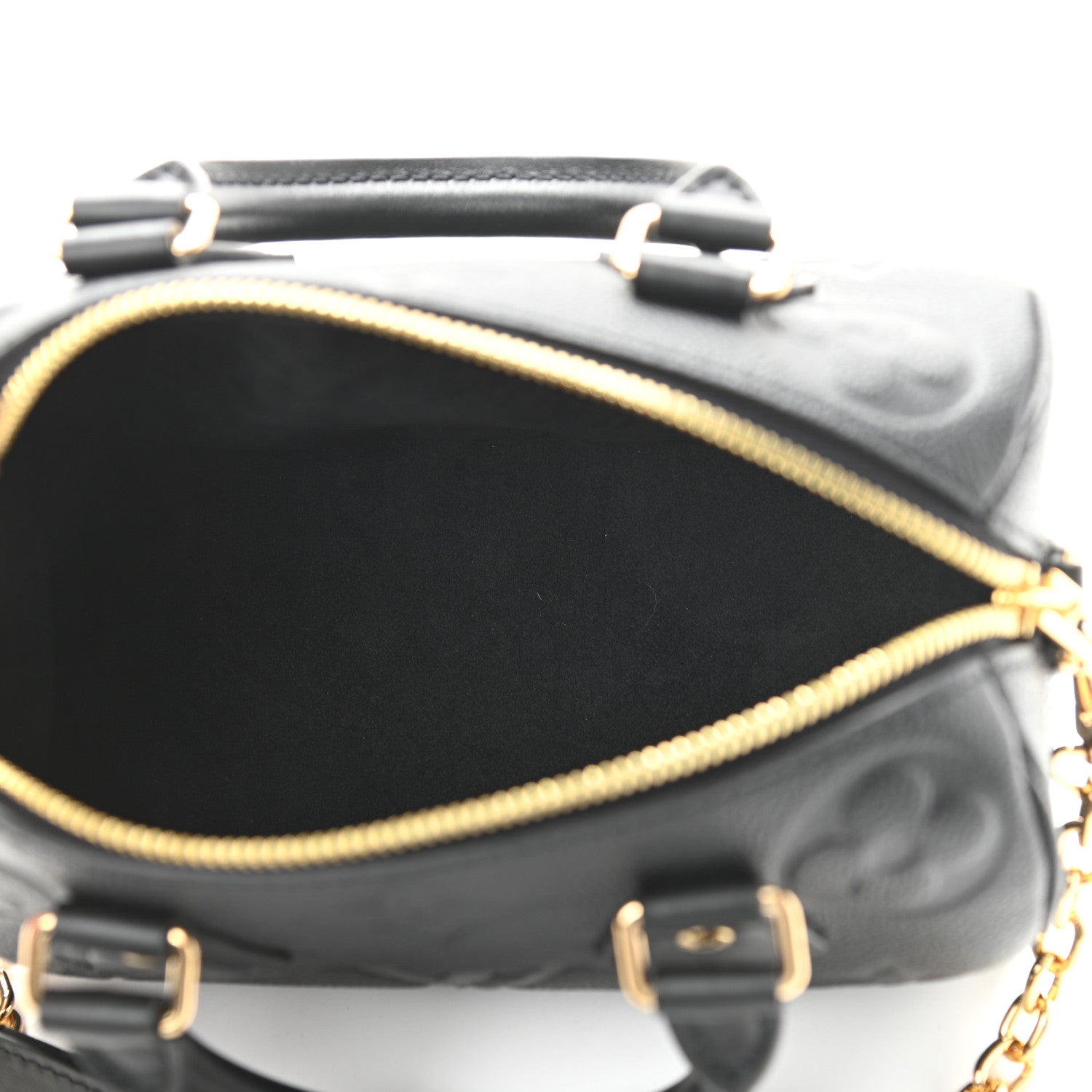 Louis Vuitton Empreinte Monogram Giant Speedy Bandouliere 20 Black 5 of 9