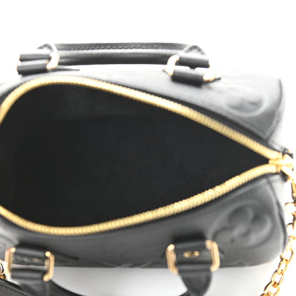 Louis Vuitton Empreinte Monogram Giant Speedy Bandouliere 20 Black 5 of 9