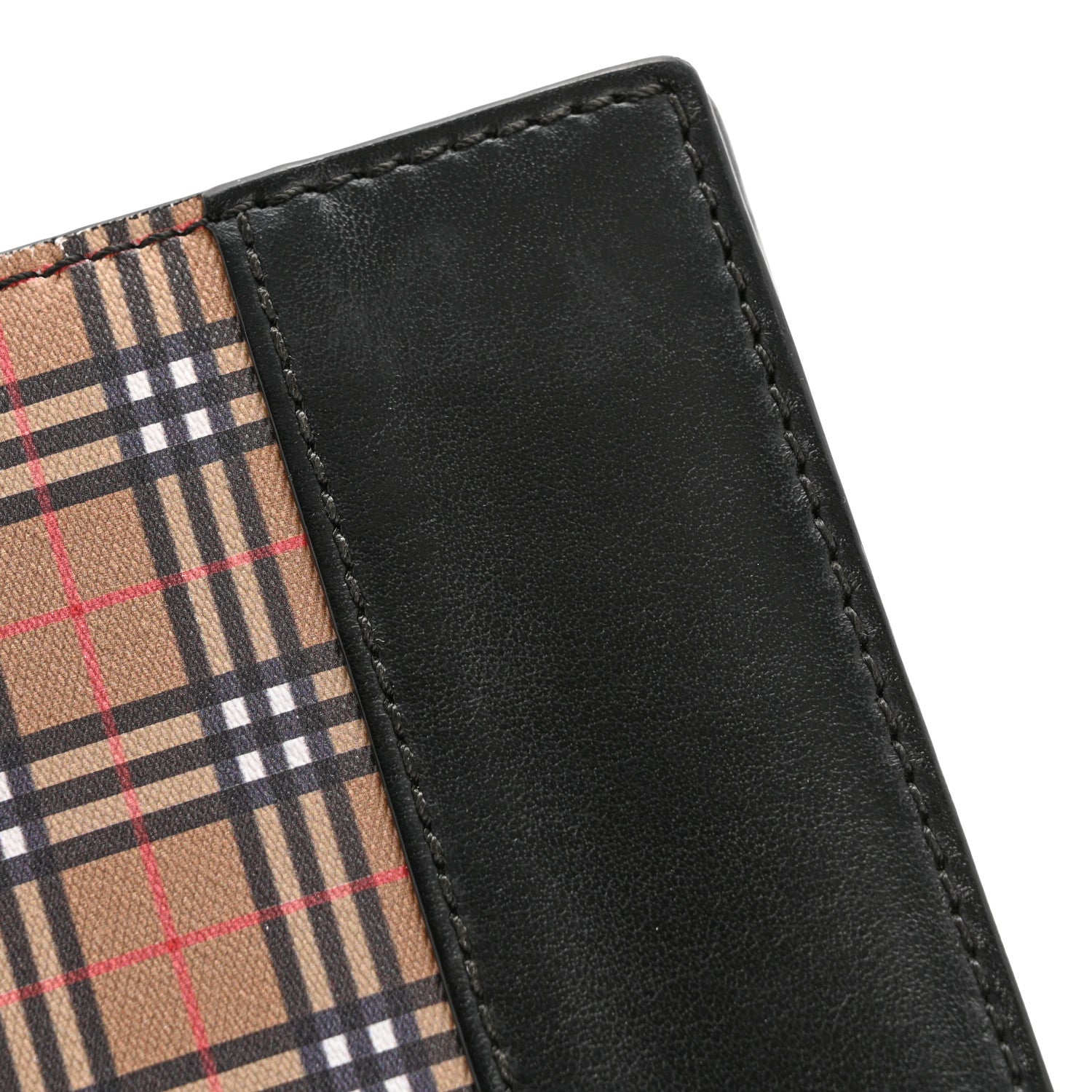 Burberry Calfskin Mini Vintage Check Cavendish Continental Wallet Antique Yellow black 20 of 22