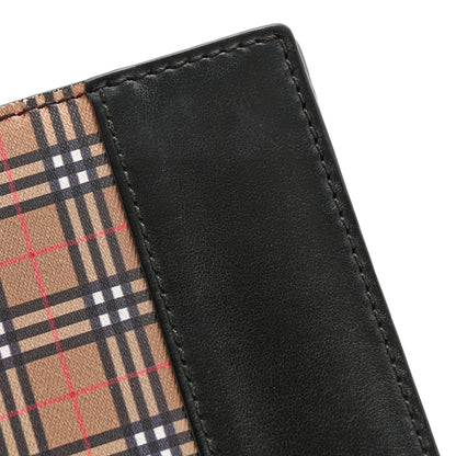 Burberry Calfskin Mini Vintage Check Cavendish Continental Wallet Antique Yellow black 20 of 22
