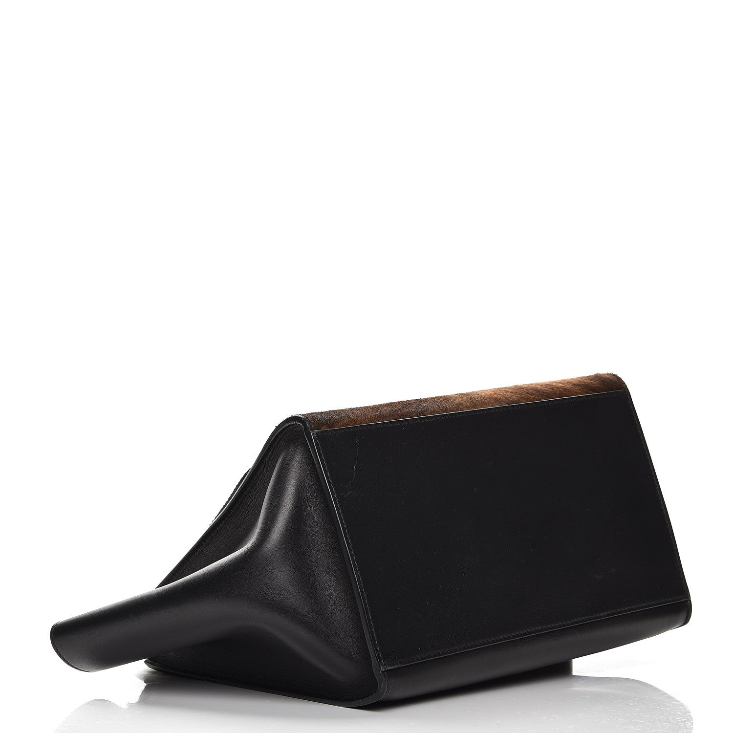 Celine Shaded Pony Hair Calfskin Medium Trapeze Brown 5 of 12