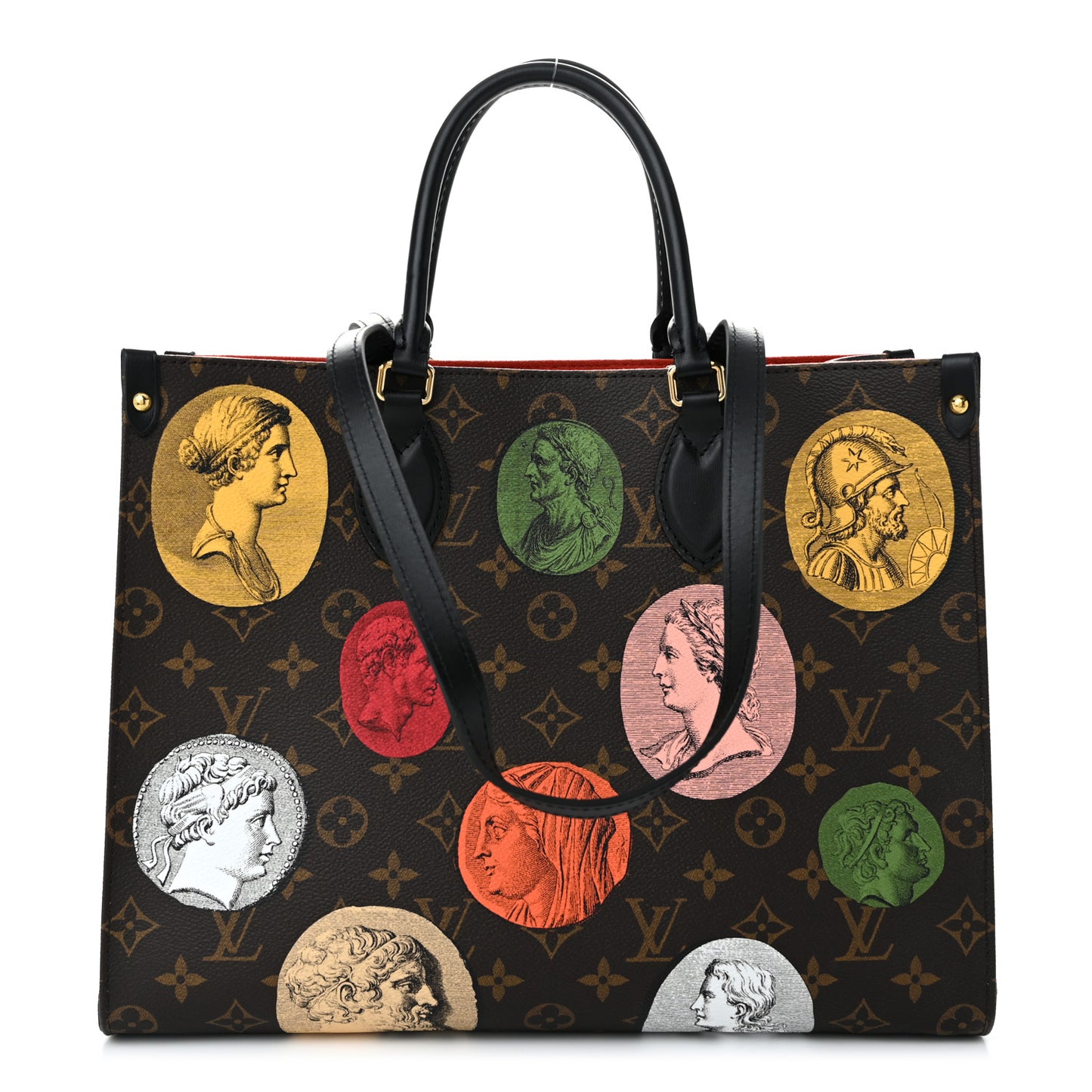 X FORNASETTI Monogram Cameo Onthego MM