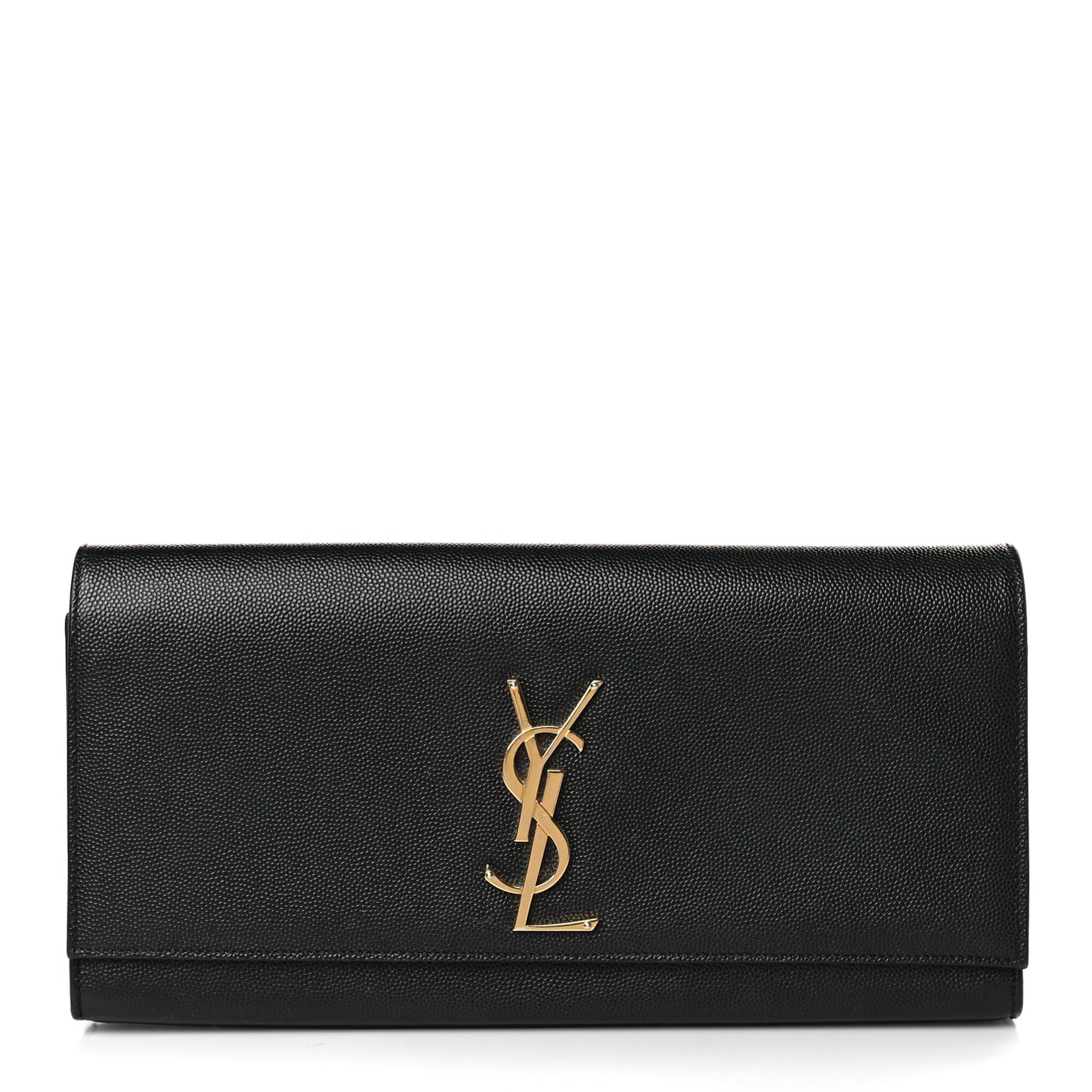 Grain De Poudre Monogram Cassandre Clutch Black