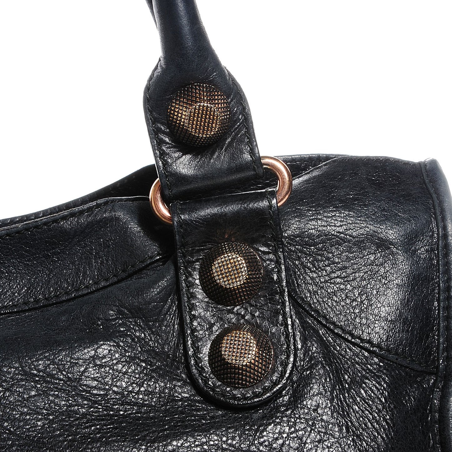 Agneau Giant 21 Rose Gold Hardware City Black