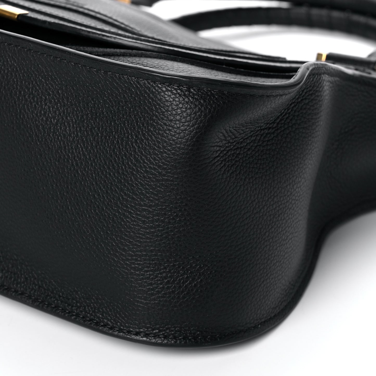 Calfskin Medium Marcie Satchel Black