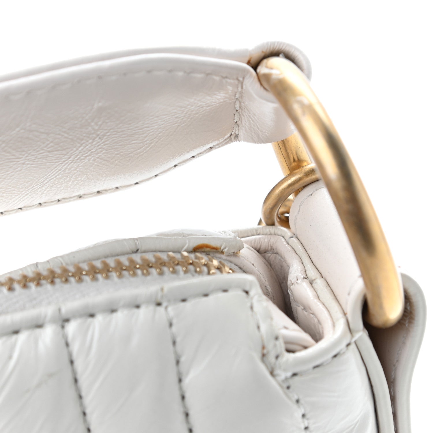 Chanel Glazed Calfskin Quilted State Of The Art Hobo White 12 of 12