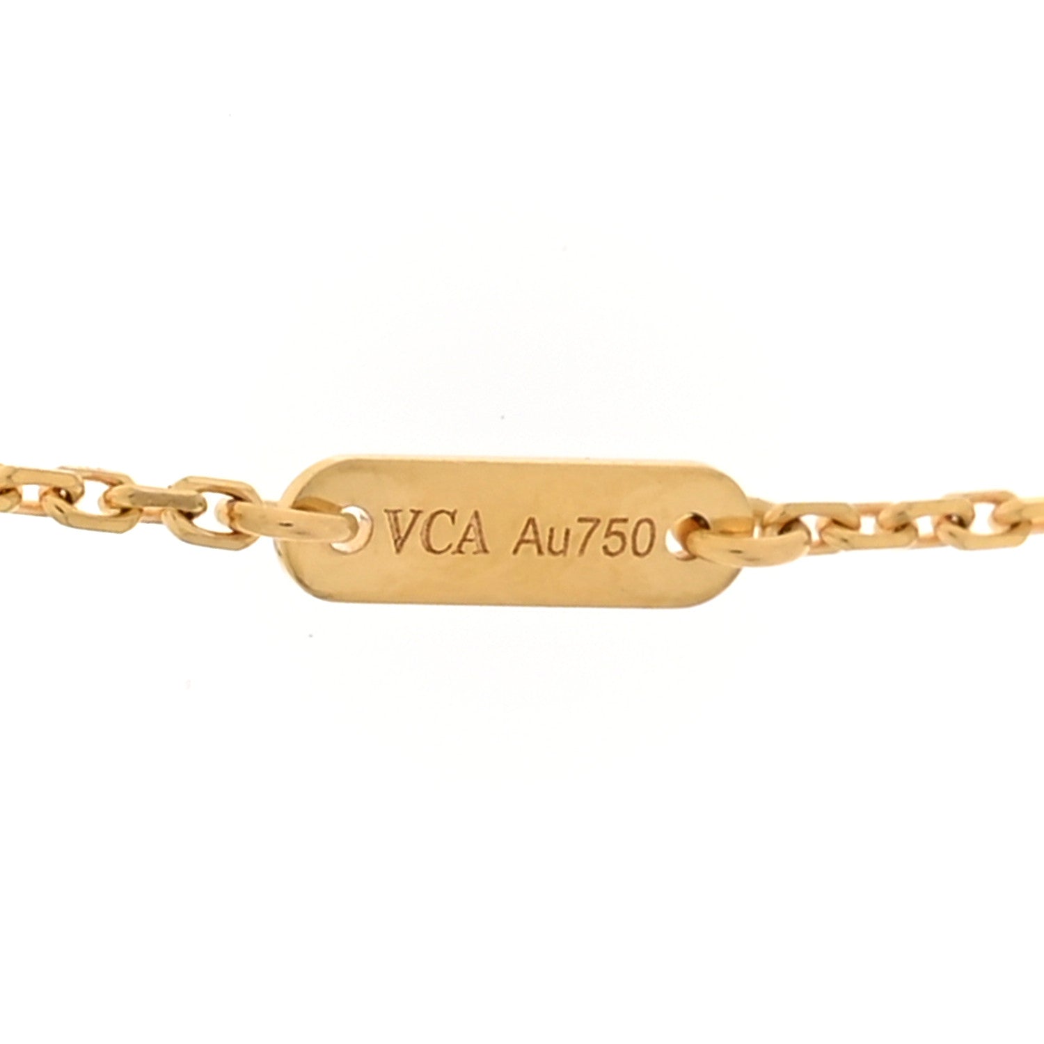 Van Cleef & Arpels 18K Yellow Gold Mother of Pearl Sweet Alhambra Butterfly Pendant Necklace 5 of 7