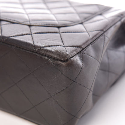Chanel Lambskin Quilted Jumbo Single Flap Black 14 of 20