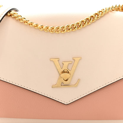 Louis Vuitton Soft Calfskin Mylockme Chain Bag BB Rose Trianon Quartz 7 of 9