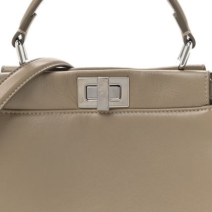 Fendi Nappa Mini Peekaboo Iconic Satchel Tortora 9 of 15