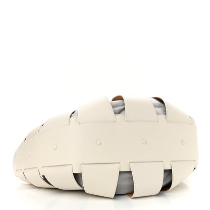 Bottega Veneta French Calfskin Shell Bag White Frost 4 of 13