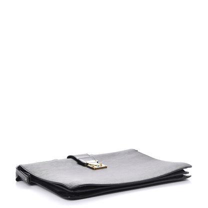 Louis Vuitton Epi Serviette Fermoir Briefcase Black 4 of 12