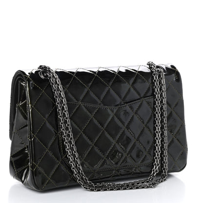 Chanel Patent Quilted 2.55 Reissue 227 Flap Dark Green 3 of 10