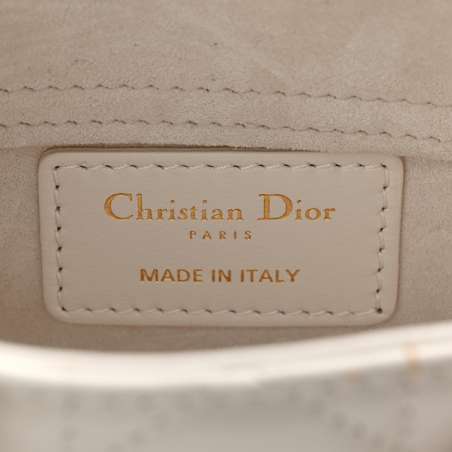 Christian Dior Lambskin Cannage Micro Lady D-Joy Latte 6 of 10