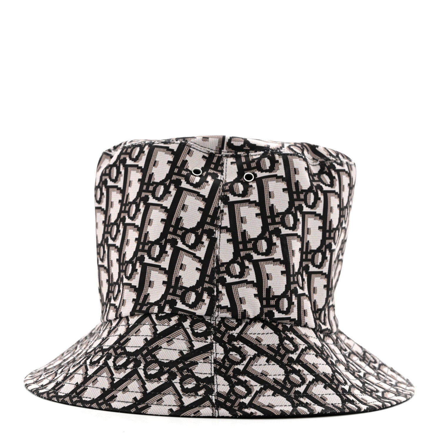Christian Dior Oblique Reversible Teddy-D Brim Bucket Hat 58 Black 5 of 16