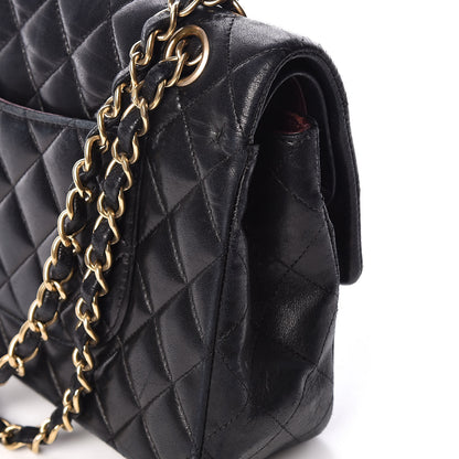 Chanel Lambskin Quilted Medium Double Flap Black 19 of 20