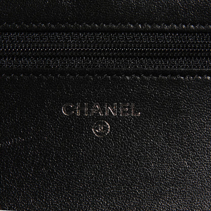 Chanel Lambskin Quilted Wallet on Chain WOC Black 7 of 9