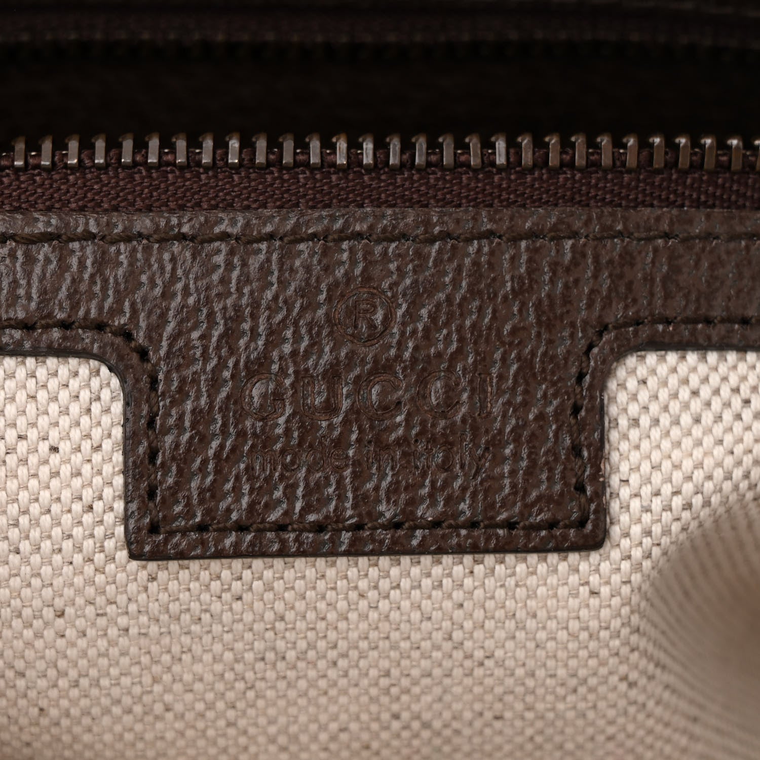 Gucci GG Supreme Monogram Textured Dollar Calfskin Web Ophidia Wristlet Shoulder Bag Beige Ebony New Acero 6 of 12
