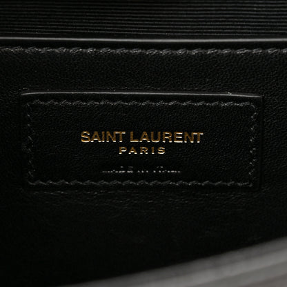 Saint Laurent Grain De Poudre Small Monogram Kate Satchel Black 6 of 11