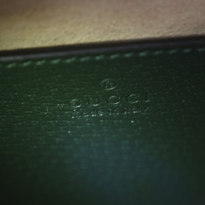 Gucci Textured Dollar Calfskin Web Small Diana Tote Bag Green 6 of 9