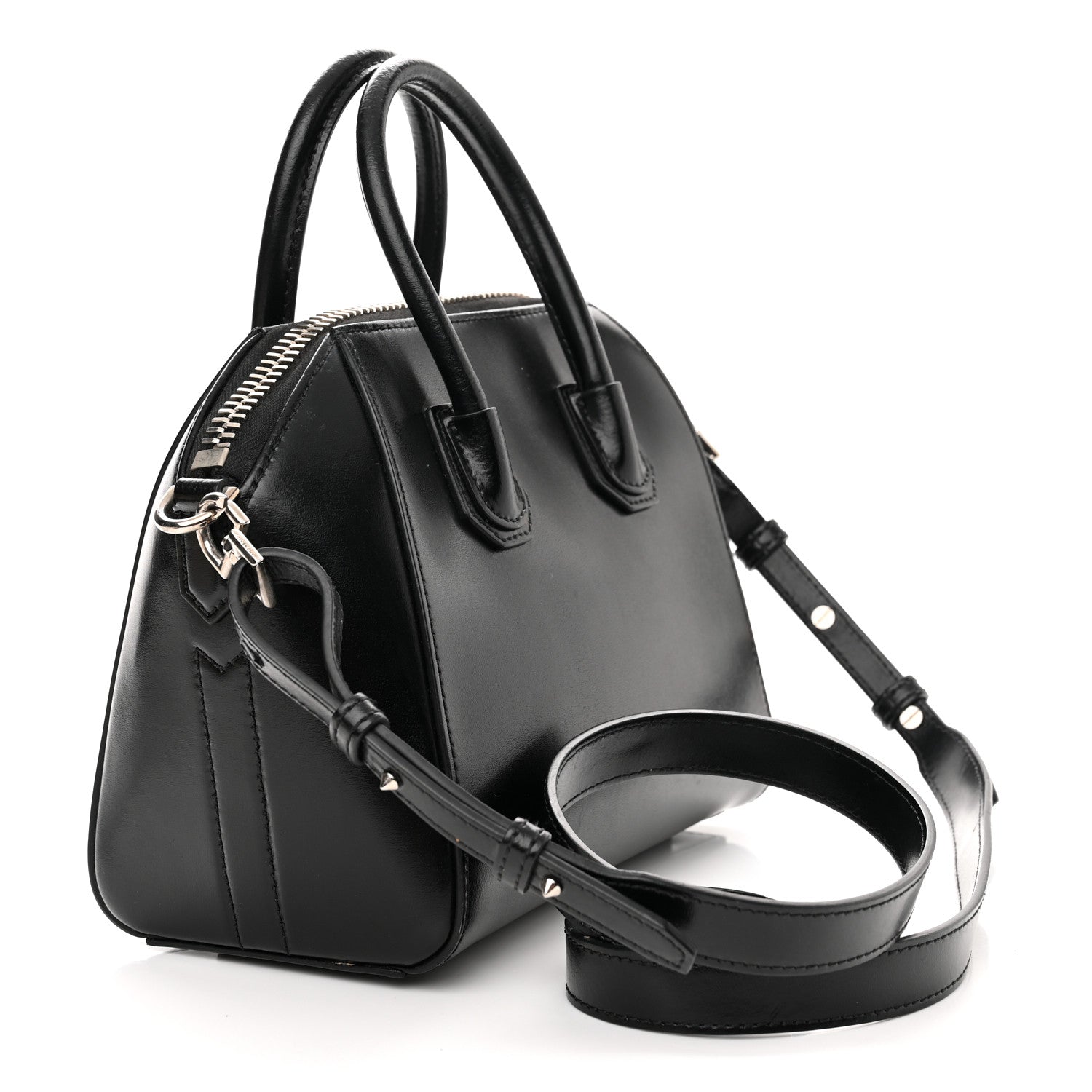 Givenchy Shiny Lord Calfskin Mini Antigona Black 3 of 11