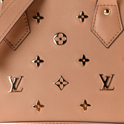 Louis Vuitton Calfskin Metal Monogram Alma BB Camel Brown 9 of 11