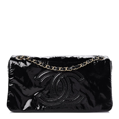 Chanel Vinyl Medium Rock and Chain Flap Black 1 of 9
