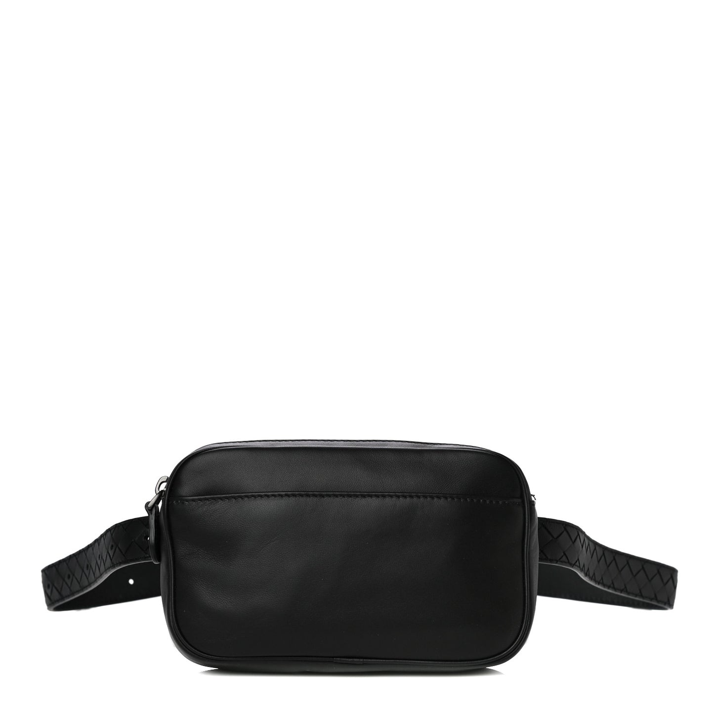 Nappa Intrecciato Belt Bag Black
