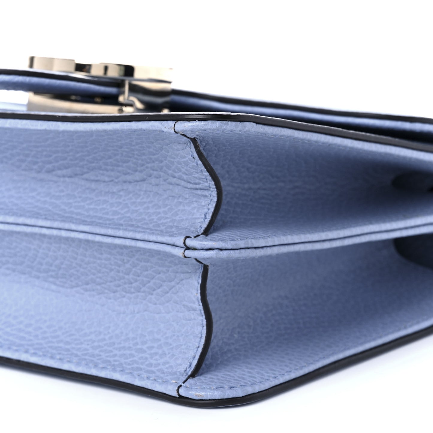Dollar Calfskin Small Interlocking G Shoulder Bag Mineral Blue