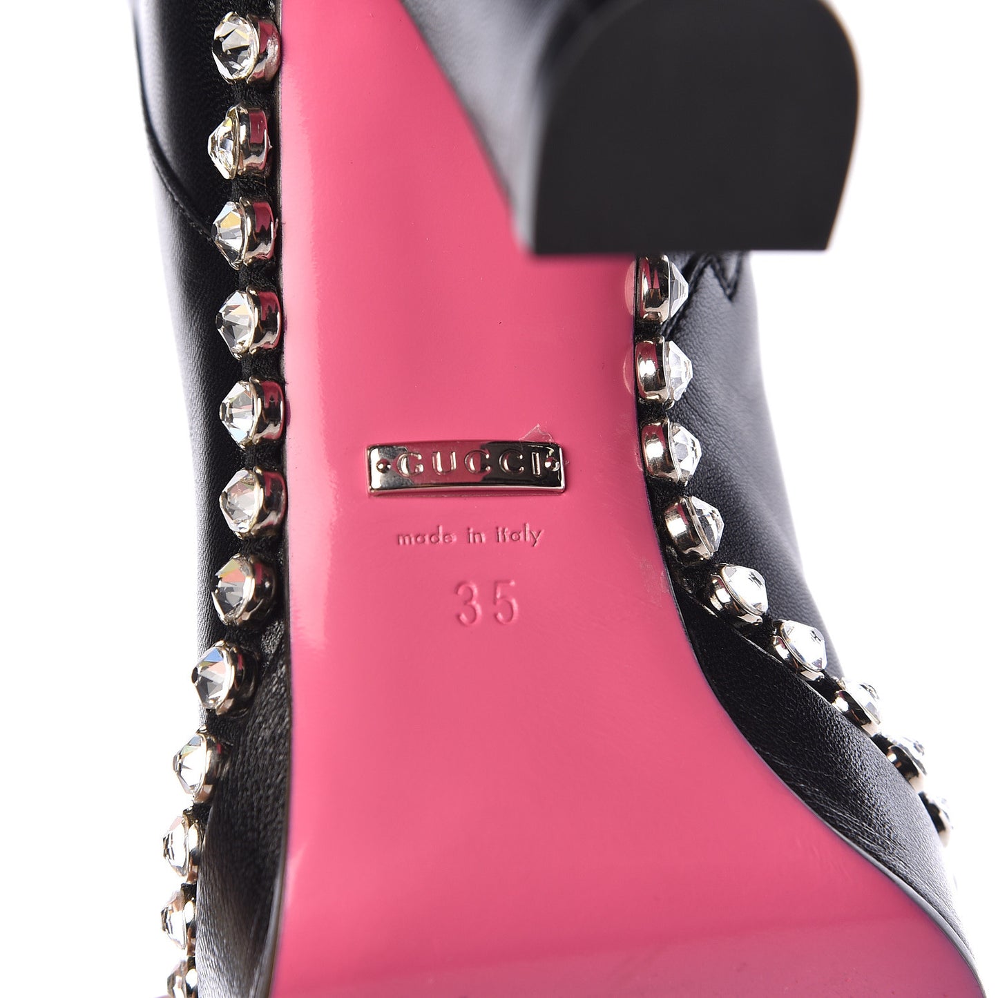 Malaga Kid Olympia Crystal Embellished Boots 35 Black