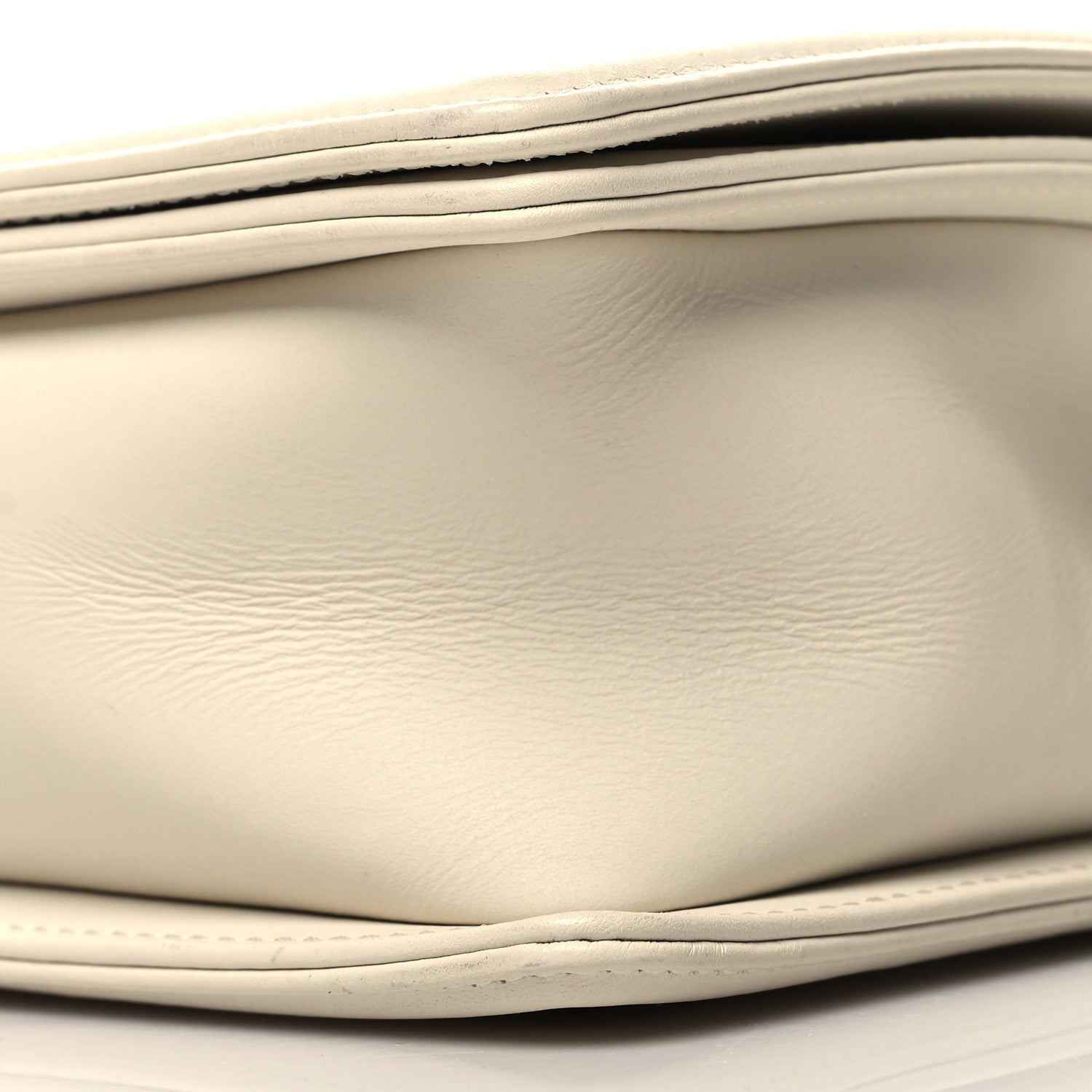 Chanel Caviar Suede Calfskin Chevron New Medium Boy Flap White 10 of 10