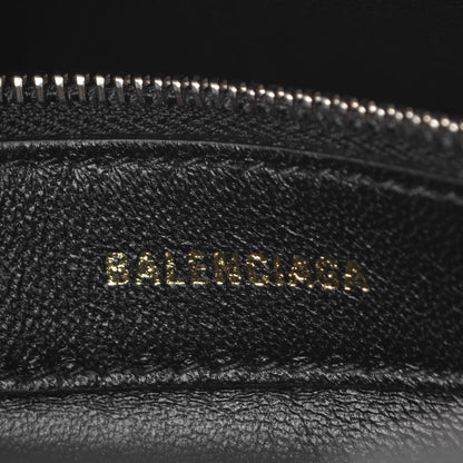 Balenciaga Signature Grained Calfskin Logo S Ville Top Handle Bag Black Rose Shocking 7 of 10