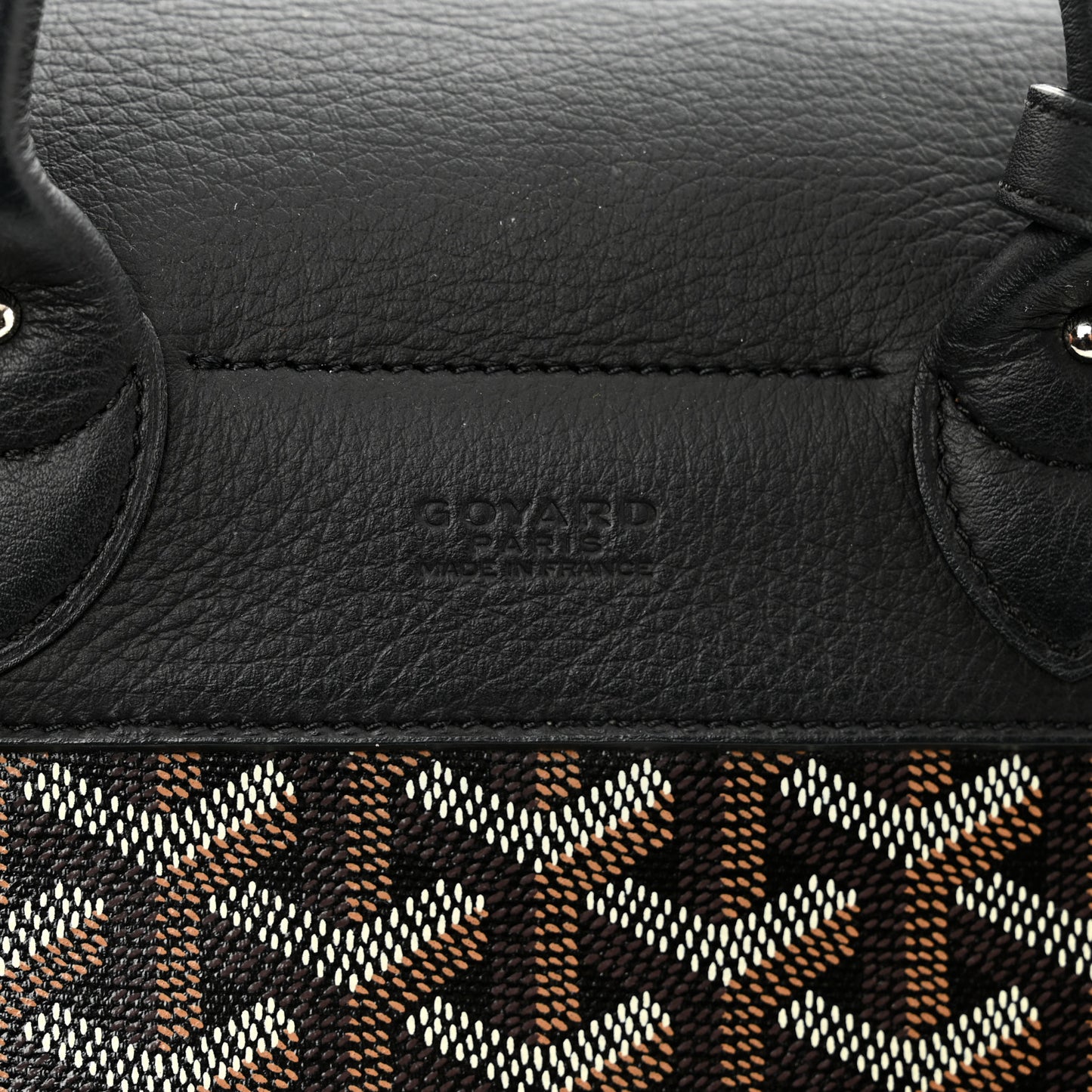 Goyardine Calfskin Mini Alpin Backpack Black