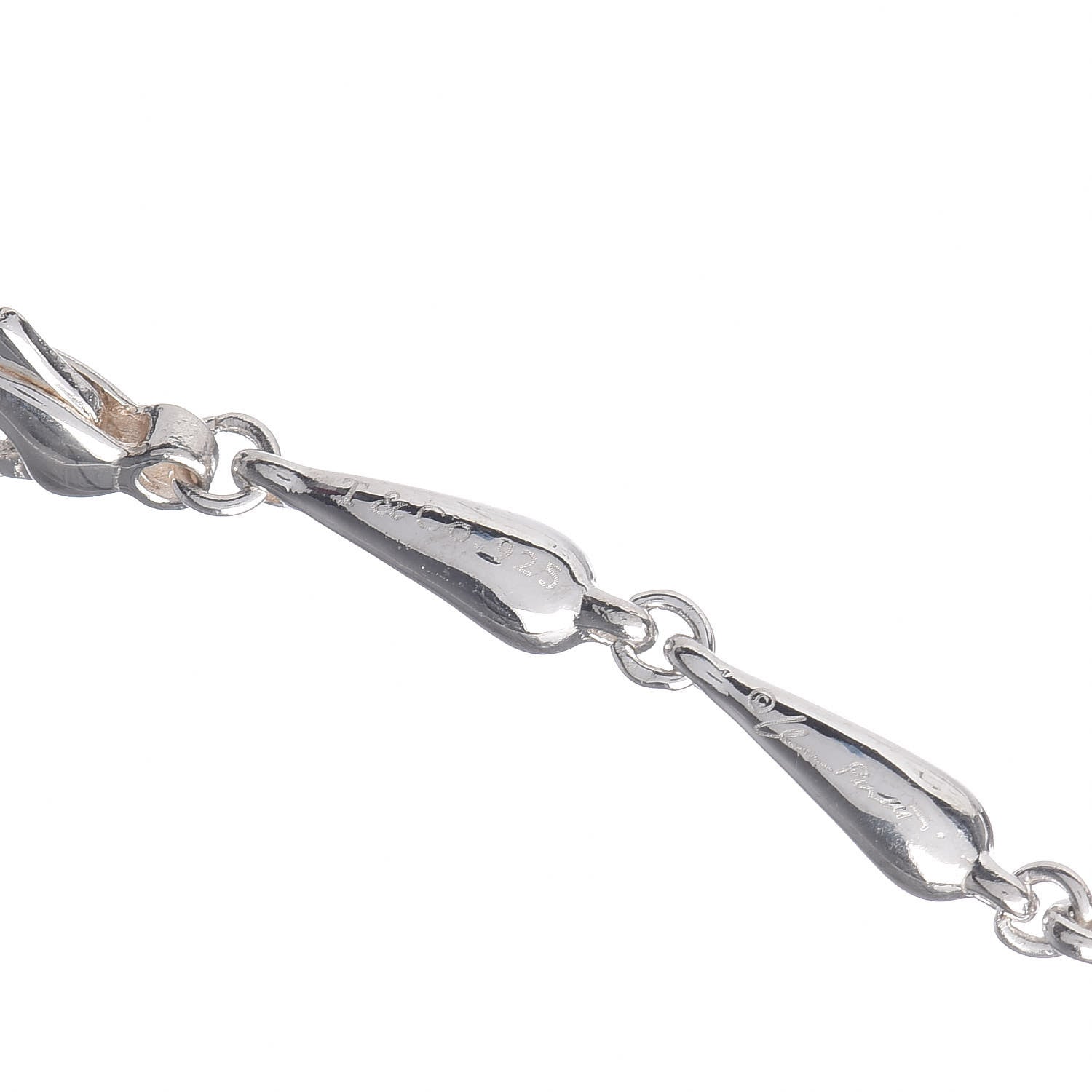 Tiffany Sterling Silver Elsa Peretti Teardrop Pendant Necklace 4 of 5