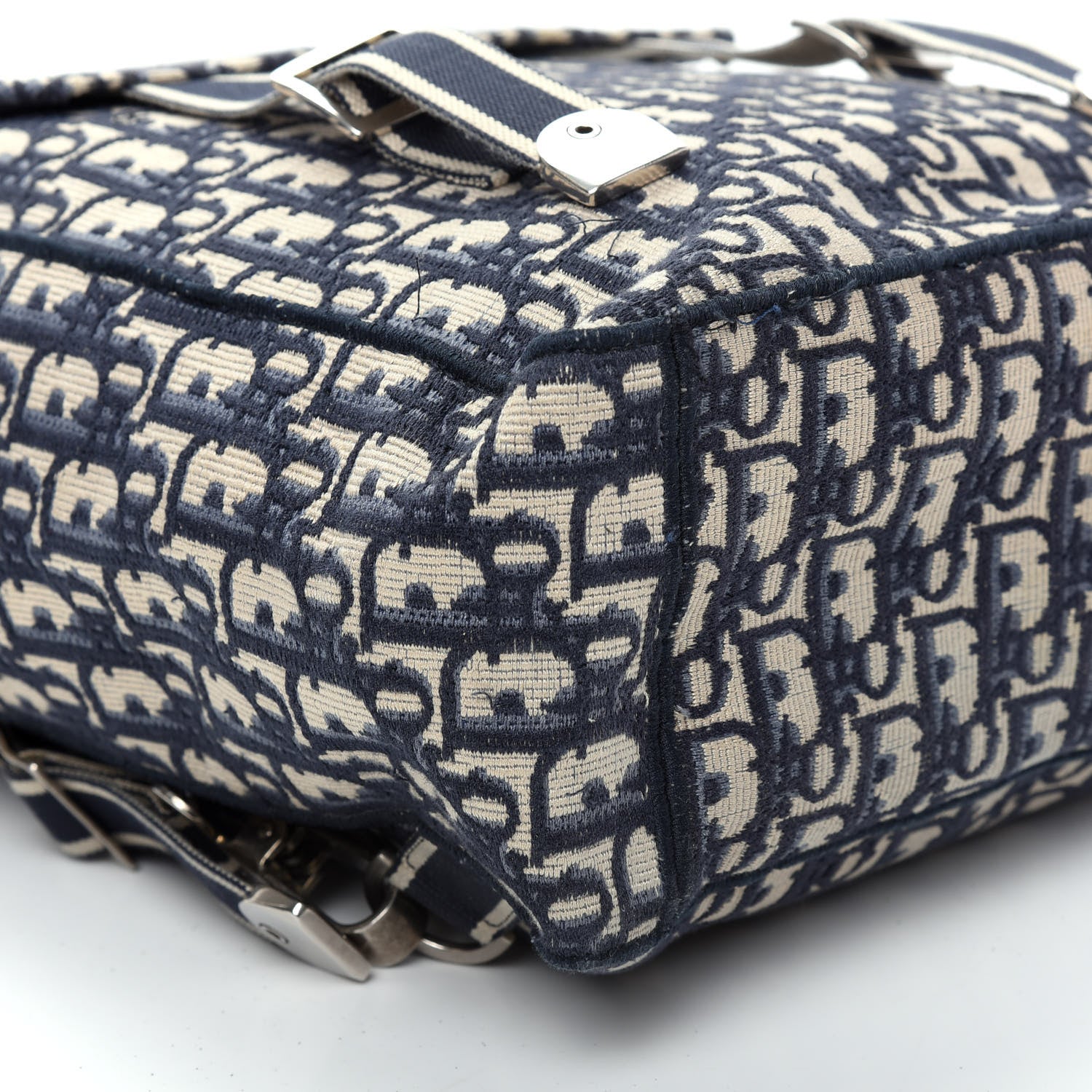 Christian Dior Oblique Backpack Blue White 5 of 8