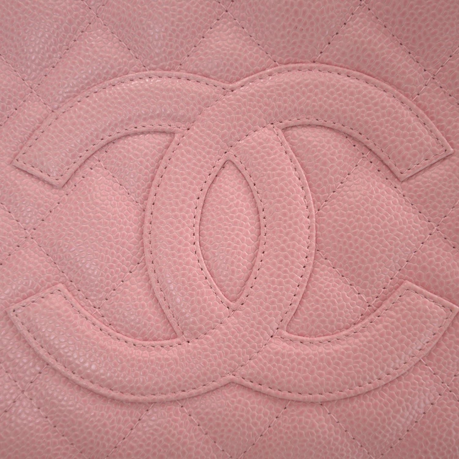 Chanel Caviar Petit Shopping Tote PST Pink 7 of 11