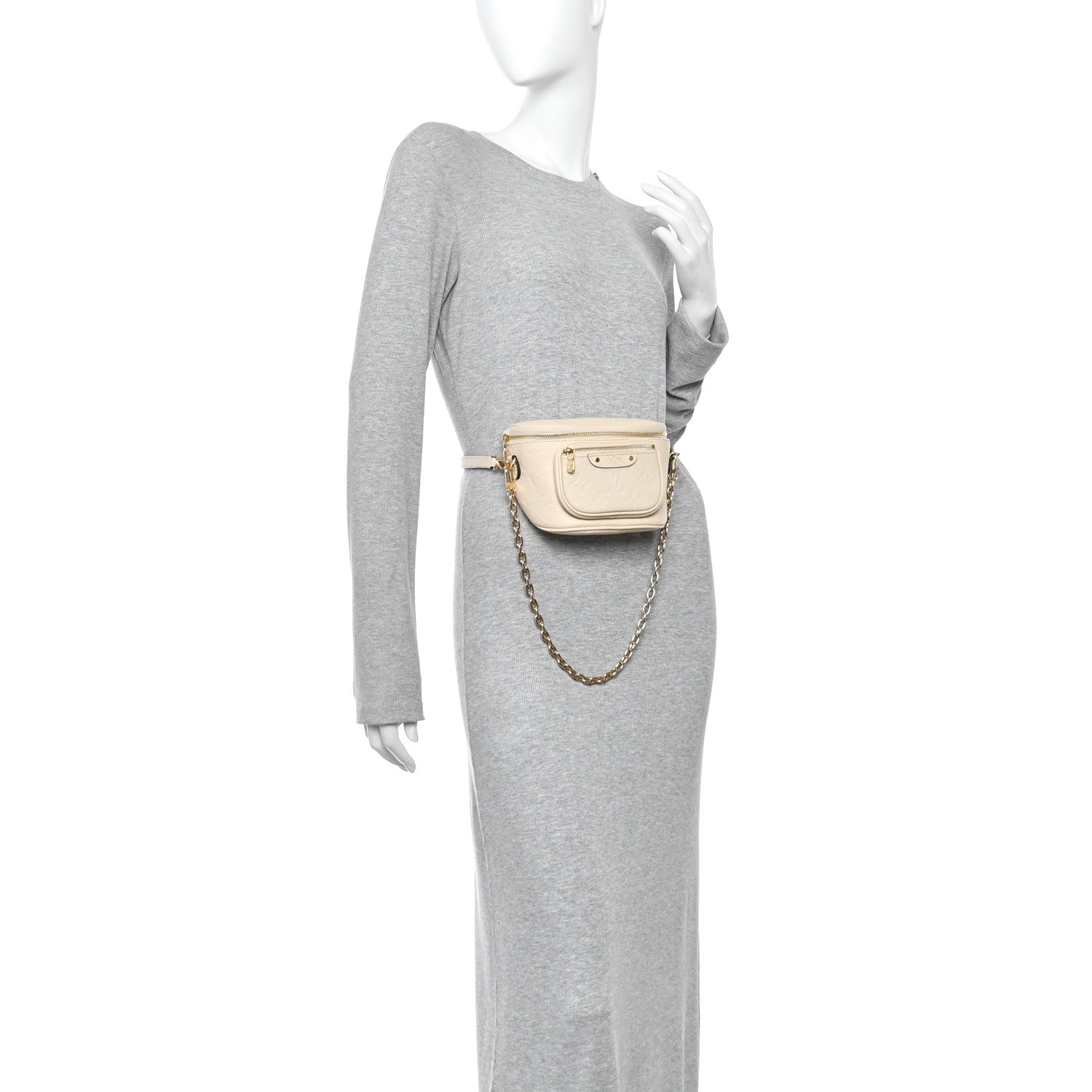 Louis Vuitton Empreinte Mini Bumbag Cream 2 of 9