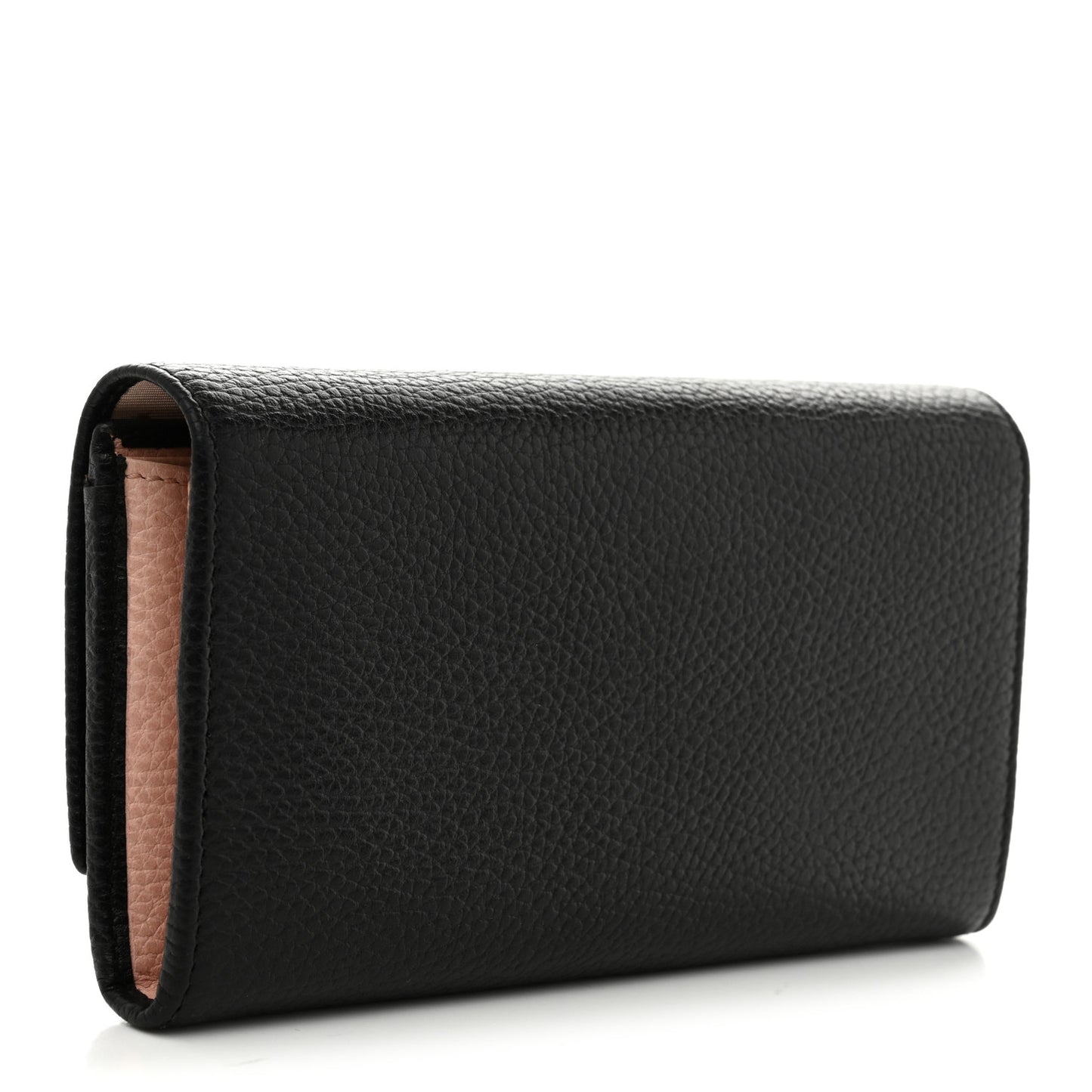 Calfskin Garden Continental Wallet Black