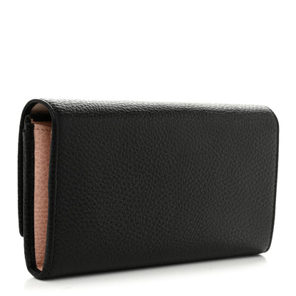 Gucci Calfskin Garden Continental Wallet Black 3 of 9
